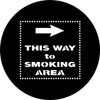 This Way to Smoking Area - Rosco Gobo #77883