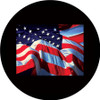 American Flag Close-Up - Apollo Glass Gobo #CS-0118