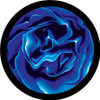 Blue Silk Rose - Apollo Glass Gobo #CS-0180