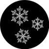 Lacy Snowflake Triad - Apollo Glass Gobo #SR-0144