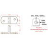 Shackle Plate - Stubby 1/2 Hole