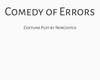 Comedy of Errors Costume Plot | by Norcostco