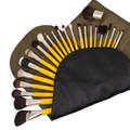 Bdellium Studio Luxury 24 pc. Brush Set with Roll Up Pouch