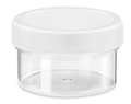 Clear Wide-Mouth Plastic Jar 1oz