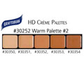 Graftobian HD Creme Palette Warm 2 Color Charts