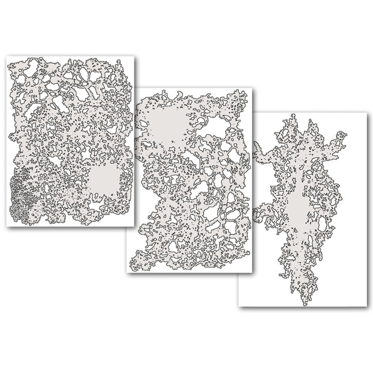 Artool Texture FX Mini Freehand Airbrush Templates, Set of 3 - Norcostco, Inc. artool-texture-fx-mini-freehand-airbrush-templates-set-of-3-norcostco-inc