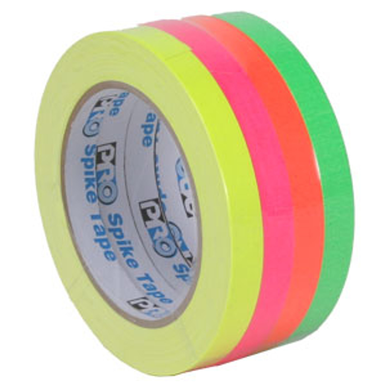 Pro Tapes Pro Spike Stack 1/2-inch Gaffers Tape - Fluorescent