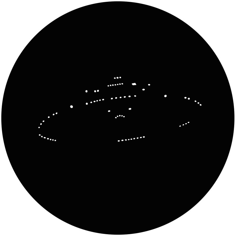 Gam Gobos Space Ship A - GAM Gobo #525 - Norcostco