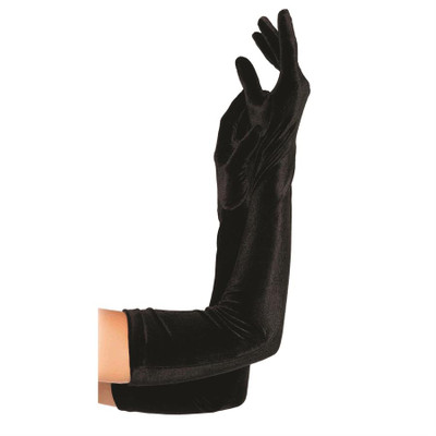 Opera Length Stretch Velvet Gloves
