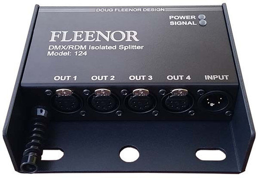 Doug Fleenor Design Four Output DMX/RDM Isolated Splitter Model 124-3