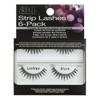 6 Pack of Ardell Professional Natural Luckies lashes (in packaging). Sold by Norcostco.