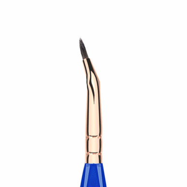 Bdellium Golden Triangle Bent Eyeliner Brush 708 (close up). Sold by Norcostco.