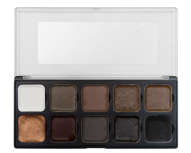 EBA Encore Palette Hair & Beard Dark (open lid). Sold by Norcostco.