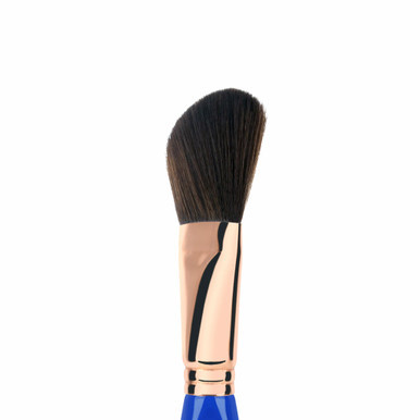Bdellium Tools Golden Triangle Angled Face Brush 990 (close up, angle). Sold by Norcostco.
