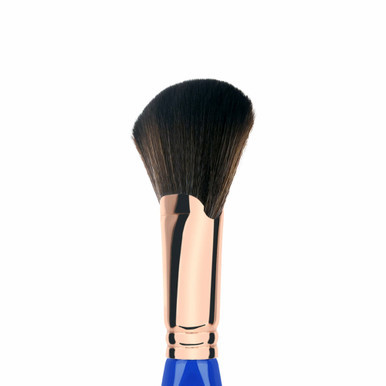 Bdellium Tools Golden Triangle Powder Fan Brush 991 (close up, angle). Sold by Norcostco.