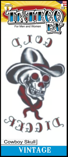 Tinsley Transfers Vintage Tattoo - 1910 Cowboy Gold Digger