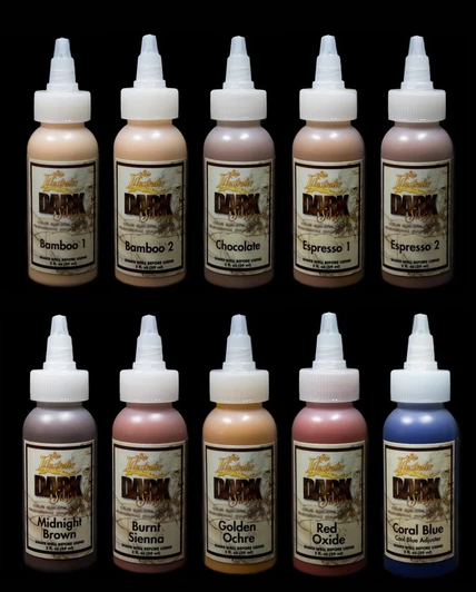 Premiere Products Skin Illustrator Dark Flesh Tone Liquids. Sold by Norcostco.