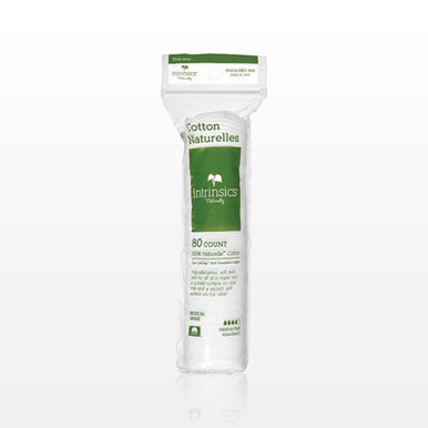 Cotton Naturelles cotton rounds. Sold by Norcostco.