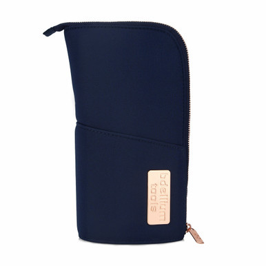 Bdellium Golden Triangle Stand Up Pouch in Blue. Sold by Norcostco.