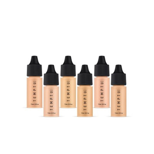 TEMPTU Perfect Canvas Hydra Lock Airbrush Foundation Kit-Light/Medium 6 pk