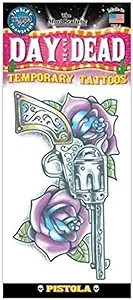 Tinsley Transfers Day of the Dead Tattoo - Pistola