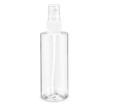 Clear Cylinder Spray Bottle 4oz