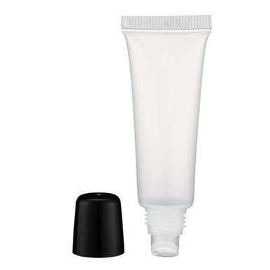 Empty lip gloss tube. Sold by Norcostco.