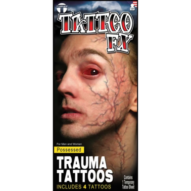 Tinsley Transfers Trauma FX Tattoo -  Possessed Veins
