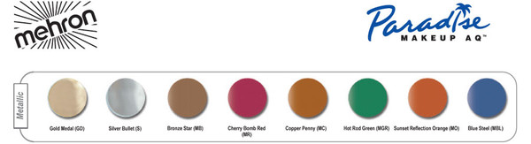 Mehron Paradise AQ Palette - Brillant Colors