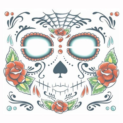 Face Tattoo Sugar Skull Face