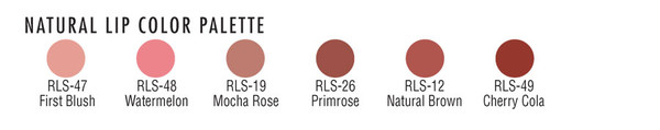 Ben Nye Lip Palette - Natural Colors Chart