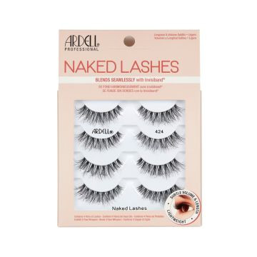 4 Pack Ardell Naked Lashes 424 (in packaging). Sold by Norcostco.