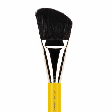 Bdellium Tools Studio Angled Face Brush 990 (close up). Sold by Norcostco.