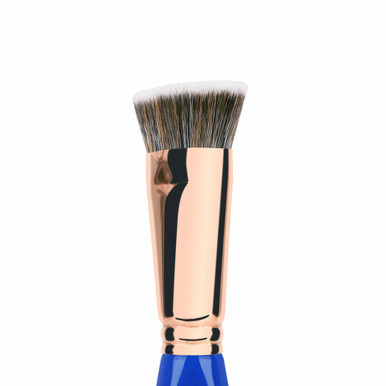 Bdellium Tools Golden Triangle Flat Top Face Blending Brush 987 (close up). Sold by Norcostco.