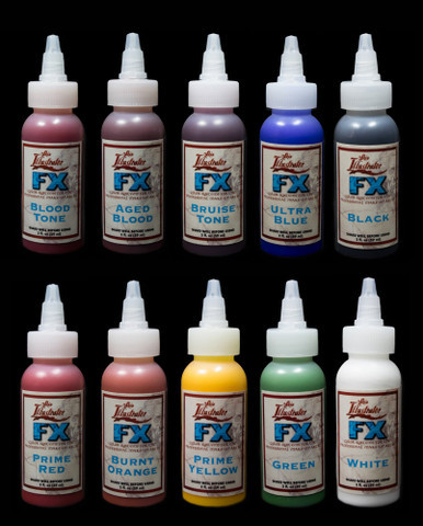 Premiere Products Skin Illustrator Liquids in FX Colors. Sold by Norcostco.
