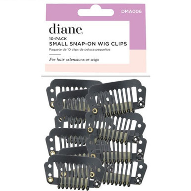 Diane Snap-On Wig Clips Black Small 10pk