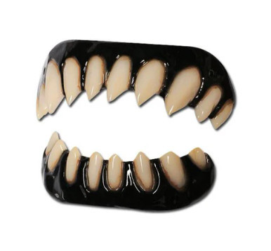Dental Distortions Gaul FX Fangs 2.0 Black Gums (out of packaging). Sold by Norcostco.