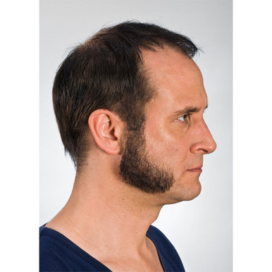 Kryolan Sideburns (Style 09223) in Black. Sold by Norcostco.