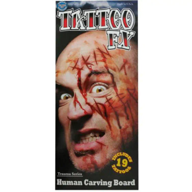Tinsley Transfers Trauma FX Tattoo - Carving Board