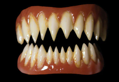 Dental Distortions Pennywise FX Fangs 2.0 (out of packaging). Sold by Norcostco.