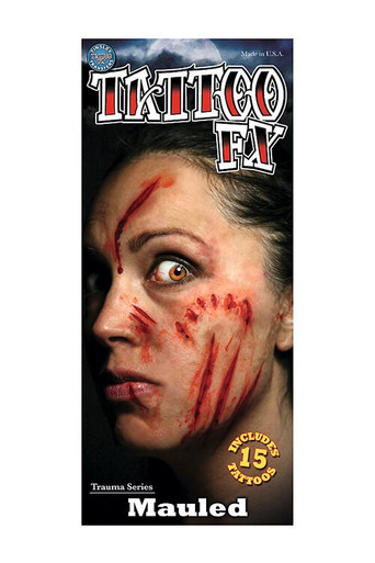 Tinsley Transfers Trauma FX Tattoo -  Mauled