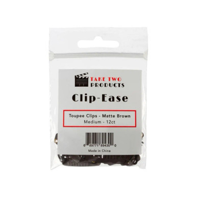 Take Two Toupee Clips Brown