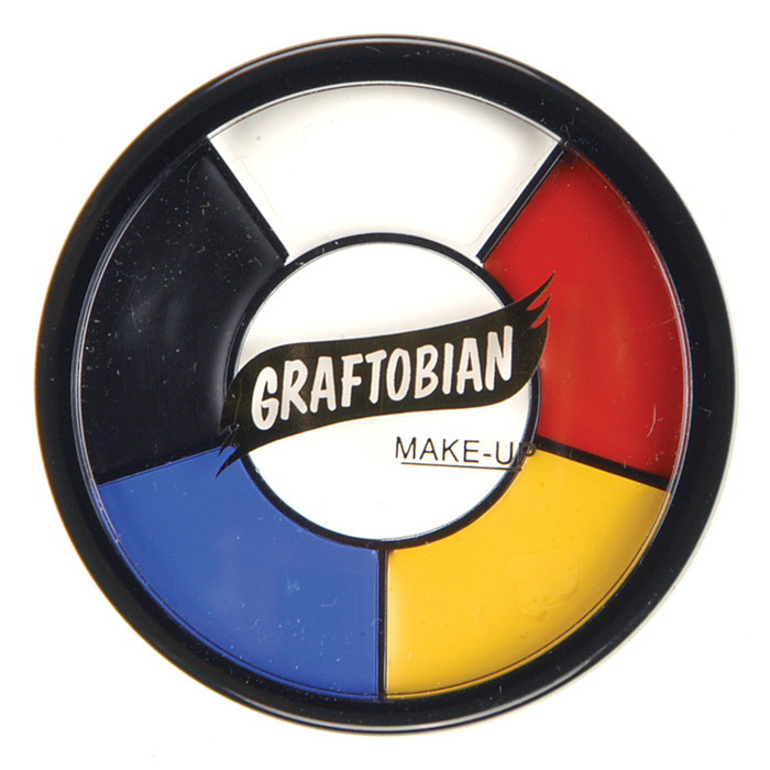 Graftobian Rubber Mask Grease Wheel - Primary Colors