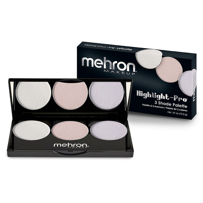Mehron Highlight Pro 3 Color Cool Palette