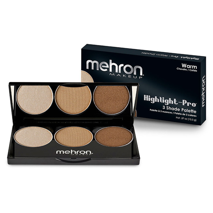 Mehron Highlight Pro 3 Color Warm Palette