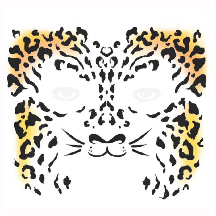 Face Tattoo Cheetah Face