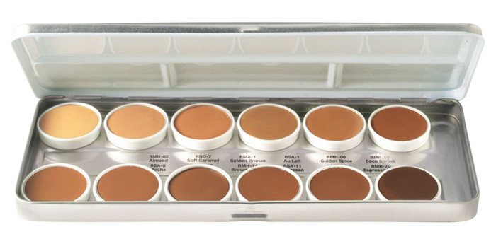 Ben Nye Matte HD Foundation Palette - 12 Olive-Brown Shades