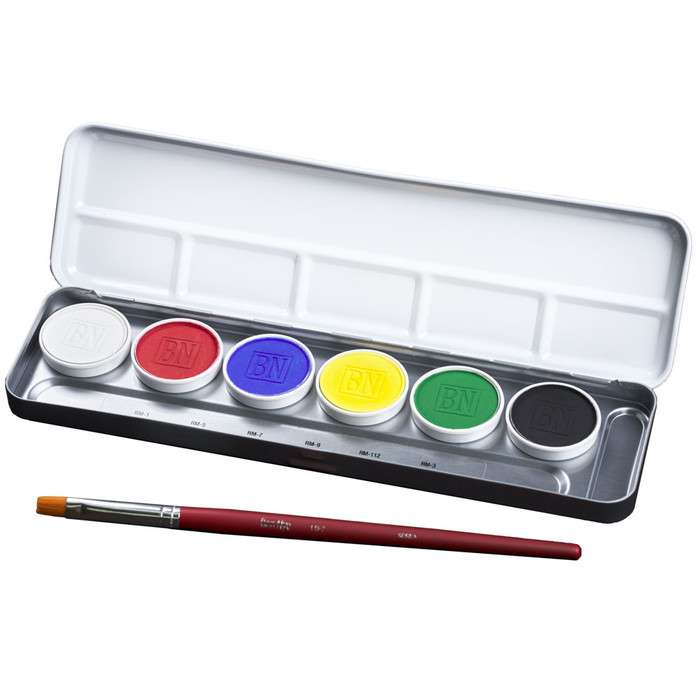 Ben Nye MagiCake Aqua Paints Palette 6 Colors