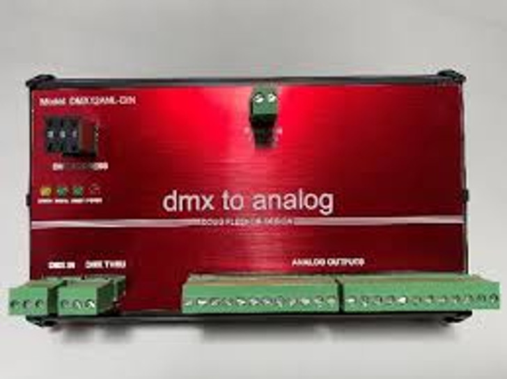 Doug Fleenor Design DMX to Analog Converter DIN with JBOX
