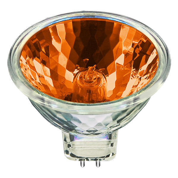 Orange Ushio Popstar MR16 lamps